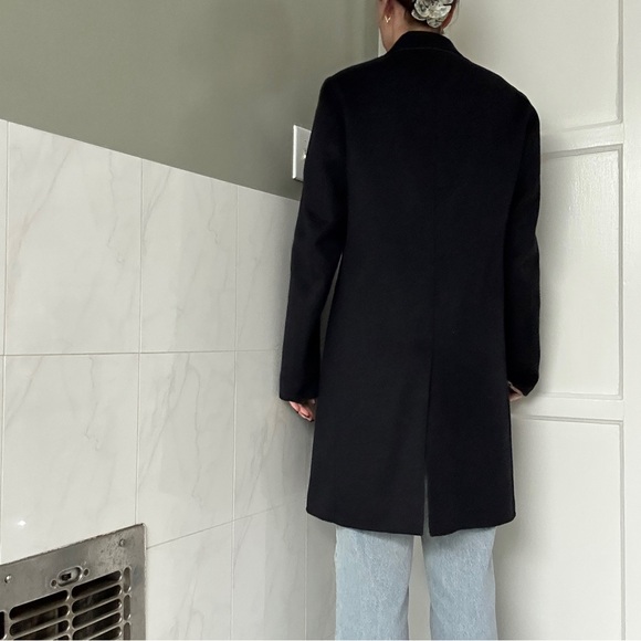 Theory Women's Black Trench Coat - Picture 3 of 6